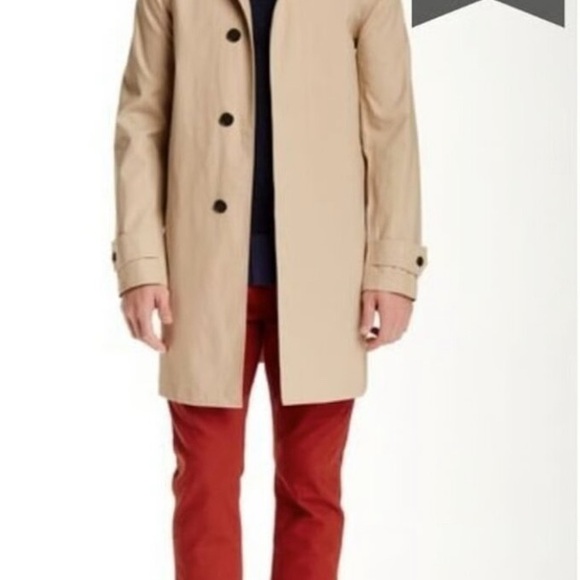 Jack Spade Men's Khaki Trench Coat - Picture 8 of 8